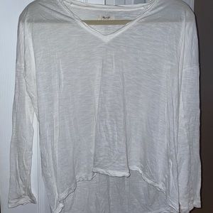 Madewell White Long Sleeve
